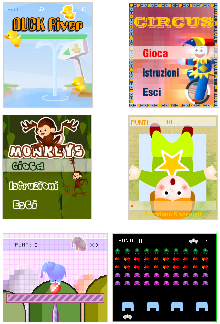 Alcune shermate dei giochini FLASH